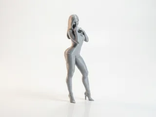 Beautiful Lady Figurine Female Figure 3D Printable