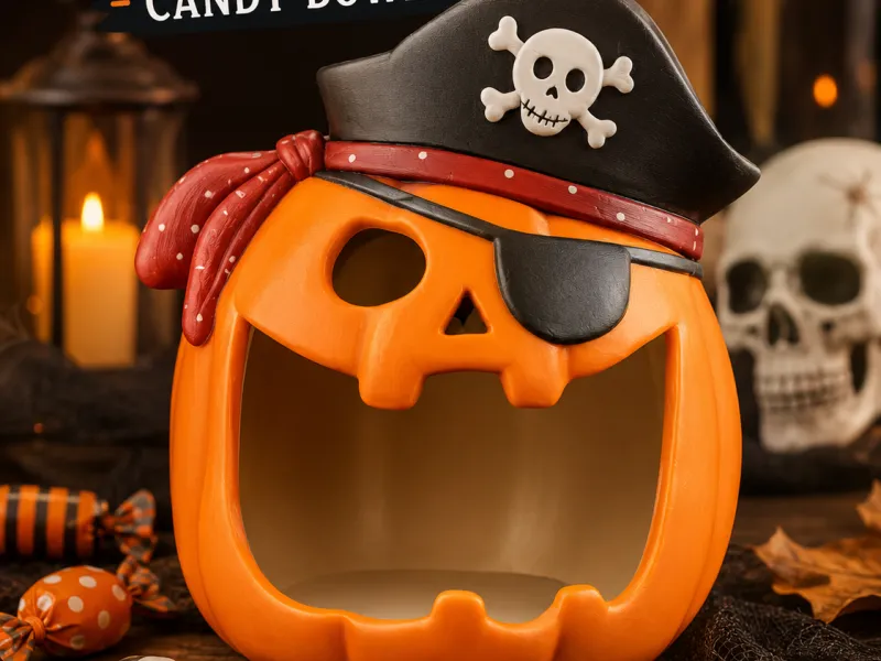 Pumpkin Pirate Candy Bowl
