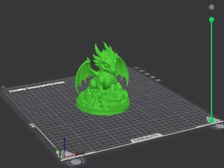 Crystal Hatchling Guardian | Fantasy Dragon Desk Statue