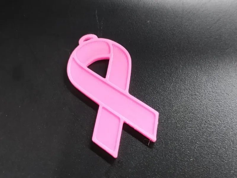 Chaveiro Laço Outubro Rosa