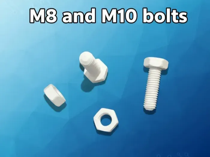 M8 and M10 bolts