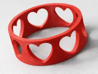 Napkin ring [heart shaped]
