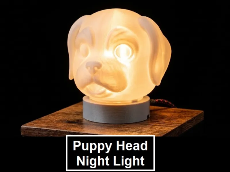 LAMPARA CABEZA DE PERRO