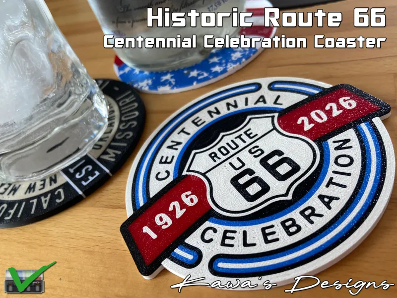Posavasos del Centenario de la Histórica Ruta 66