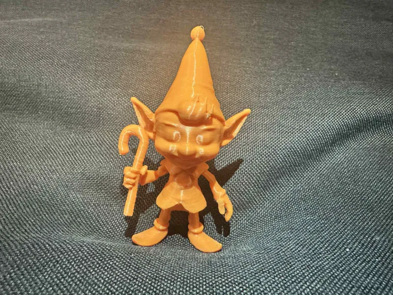 Jolly Workshop Elf with Candy Cane Christmas Figurine