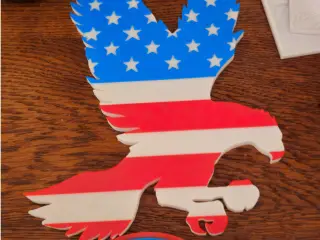 American Flag Eagle Magnet