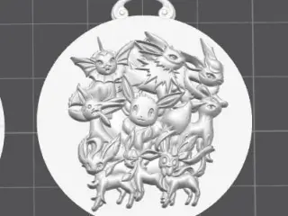 Eeveelutions keychain