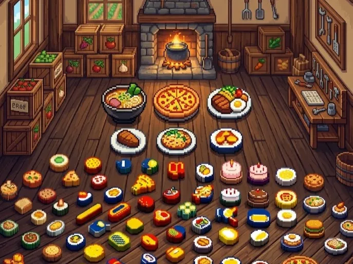 Stardew Valley Pixel food 81 items
