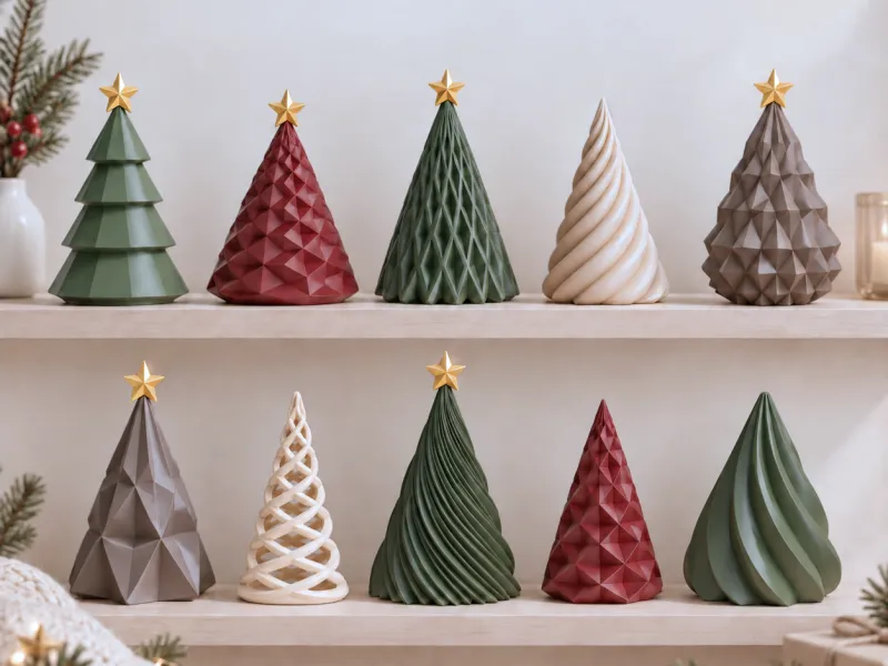 Paquete de Árboles de Navidad | 10 pzas. Árboles navideños en miniatura