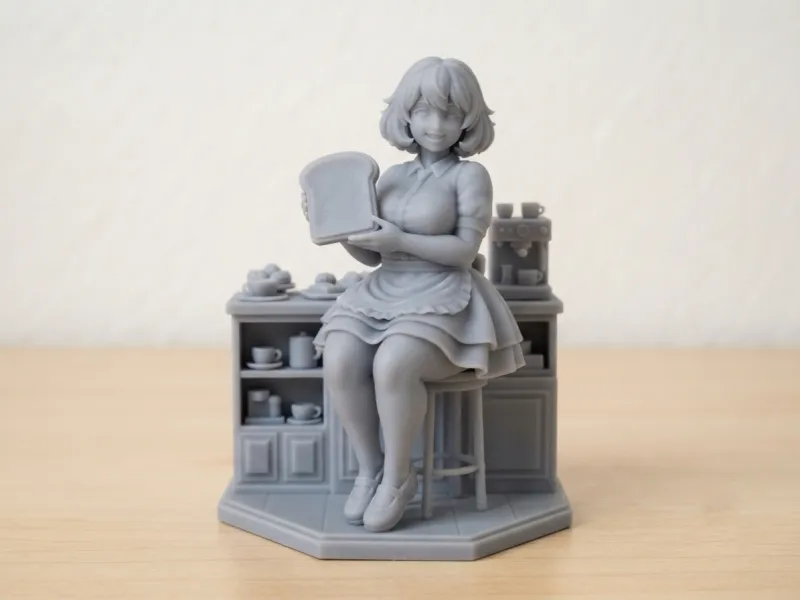 Kawaii Toast Café Girl