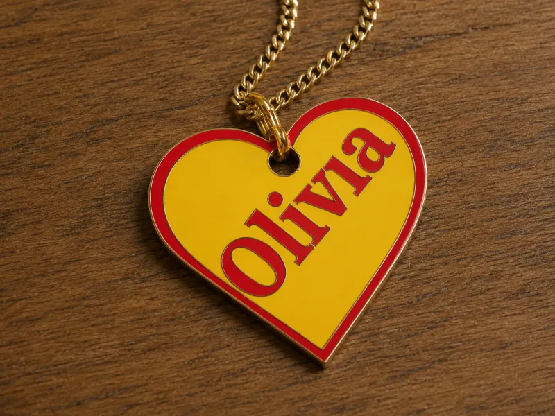 Medal with the name Olivia. No need cfs