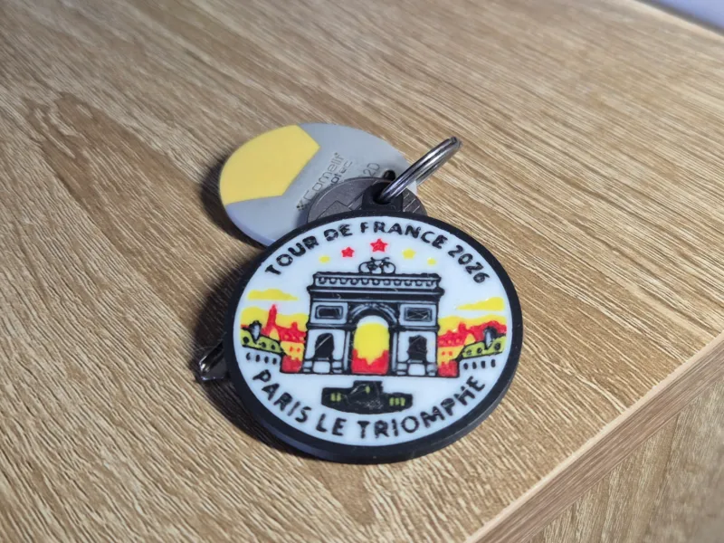 keychain Tour de France 2026 Paris le triomphe