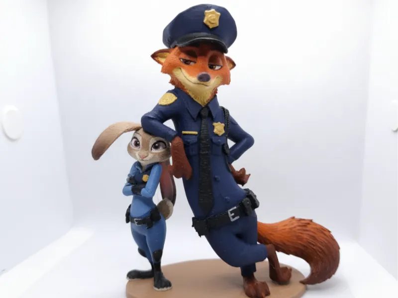 Judy and Nick from zootopia