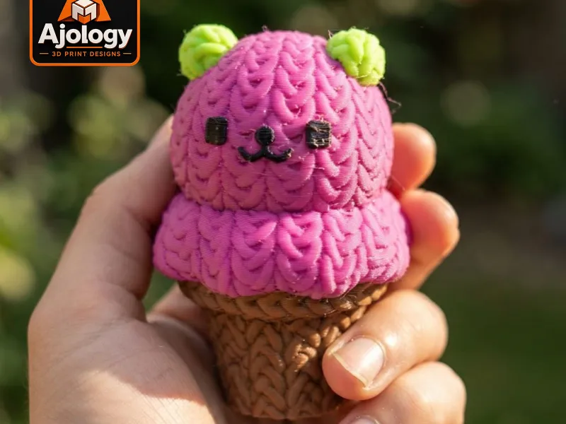 Милое вязаное мороженое – файлы STL и 3MF для 3D-печати