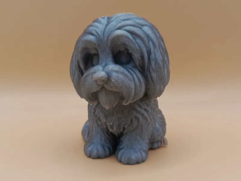 Chibi Bearded Collie Figurine