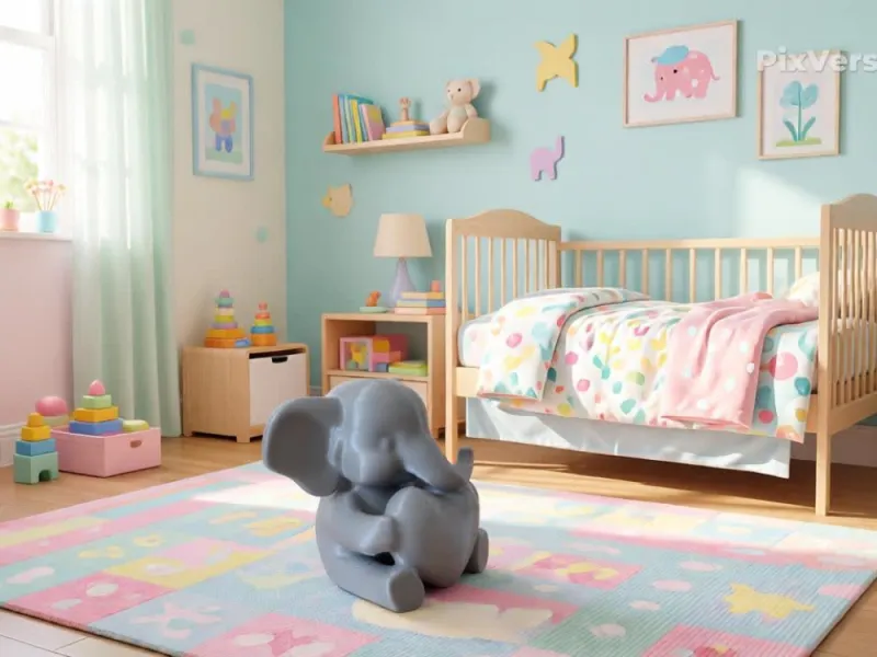 Elephant baby holding heart