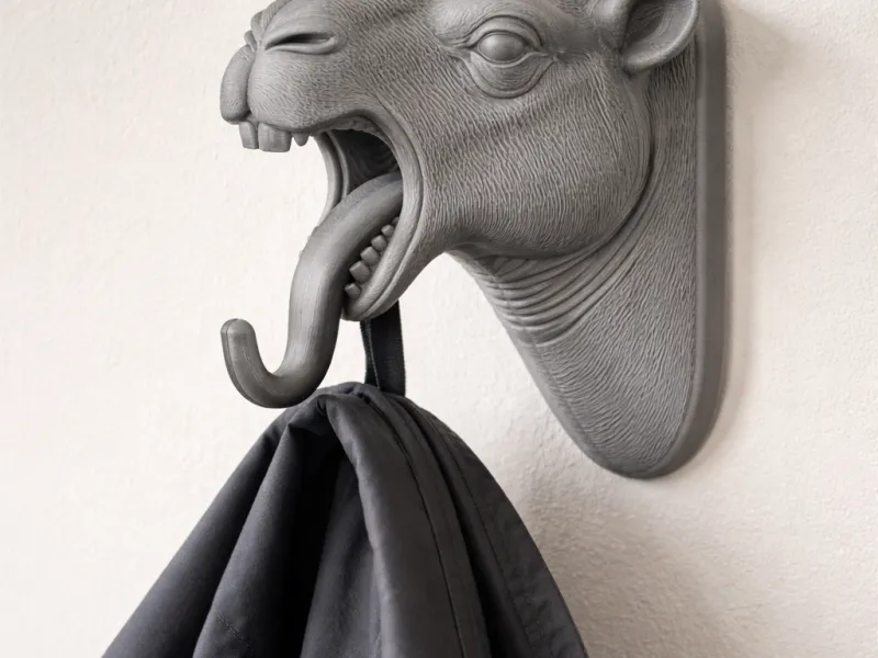 Camel Head Wall Hanger Coat and Key Holder Hook