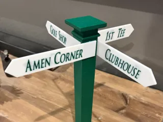 Masters Golf Desktop Sign