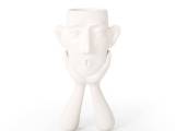 Abstract Figure face Statue Pot-0