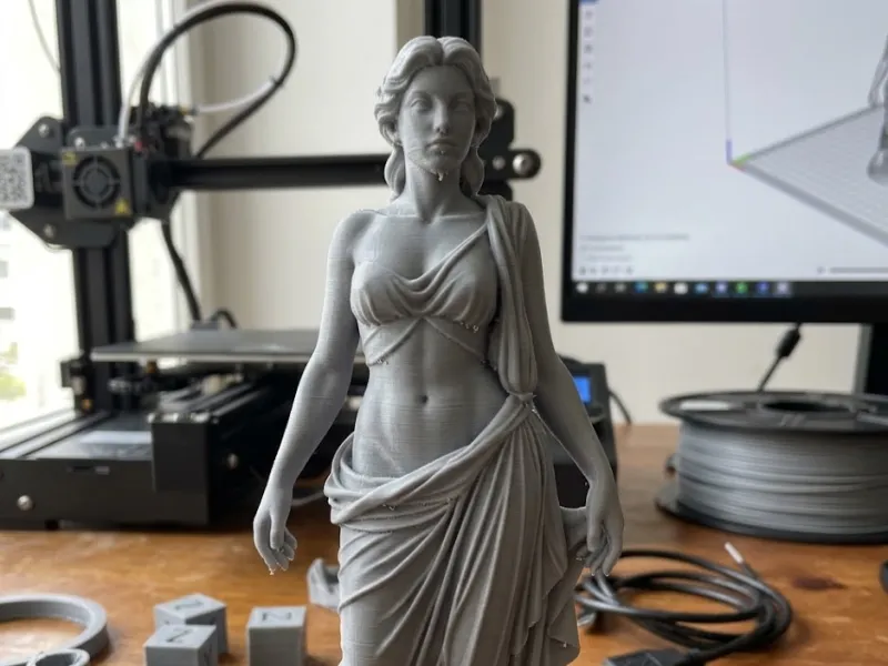 statue in the Greek style, young lady
