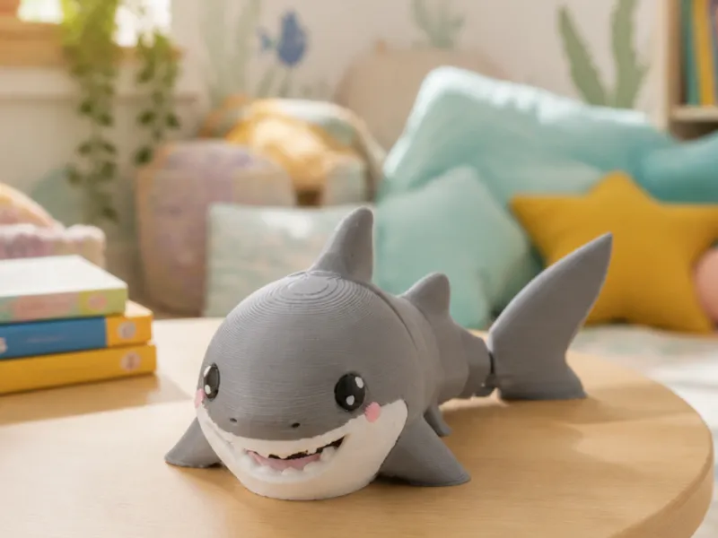 Cute Shark Flexi Toy - Articulated Sea Animal