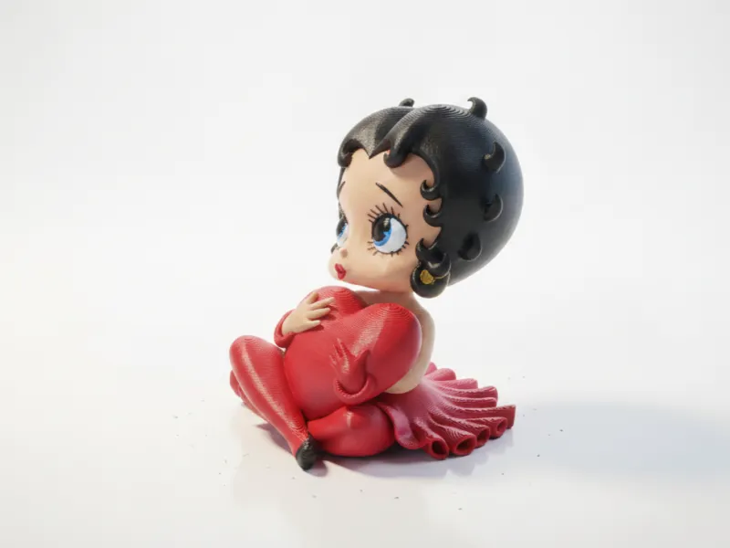 Baby Holding Heart Chibi Figurine 3D Printable