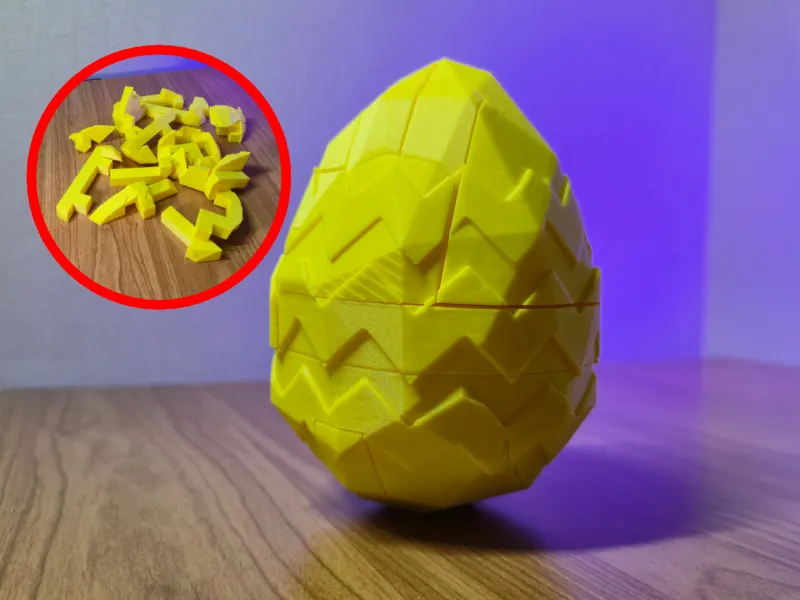 Easter Egg 3D Puzzle – 15 Piece Assembly Egg