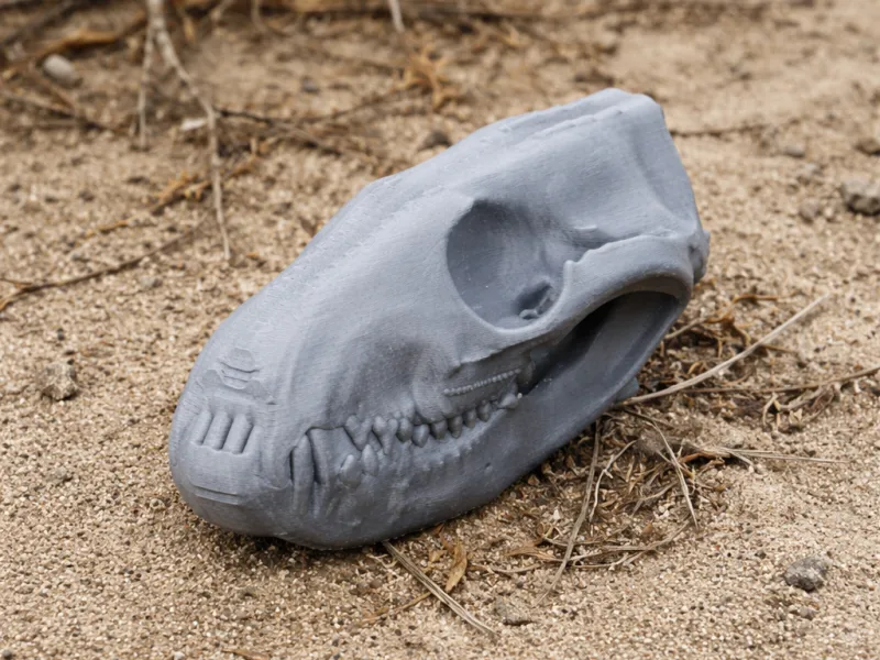 Bronze Quoll Skull