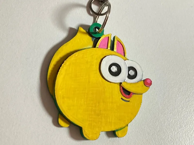 Cartoon Dog - NFC & Standard Keychain