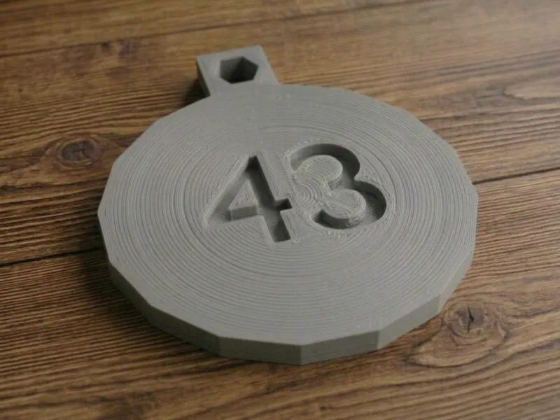 Number 43 Tag