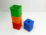 50x50x50 Stackable box with lid-0