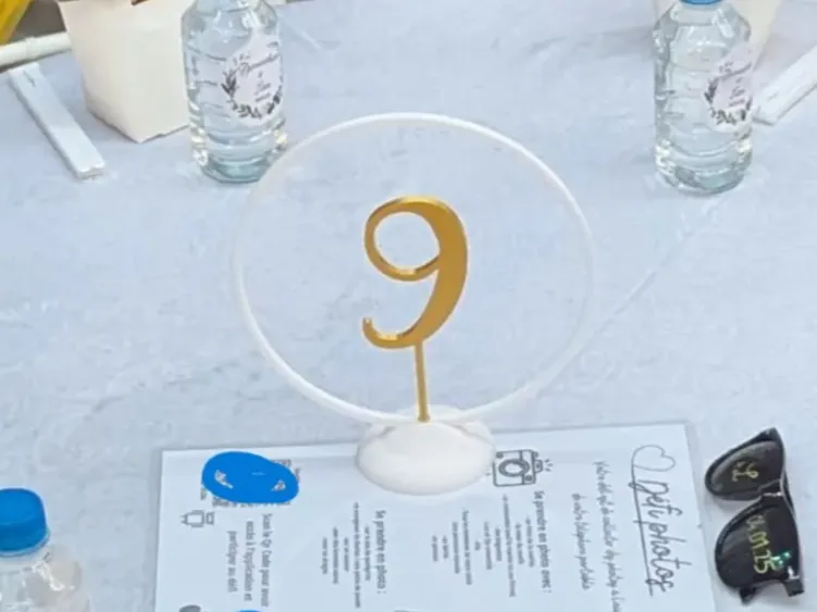 Centre de table 1-15 pour mariage