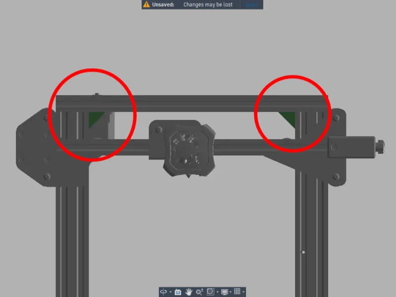Creality Ender 3 V2 Upper guide/frame reinforcement