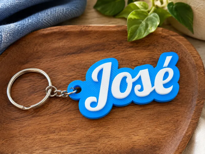 Porta-Chaves Personalizado com Nome – José | Keychain 3D