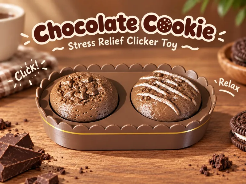 Fidget Clicker de Cookie de Chocolate Amargo