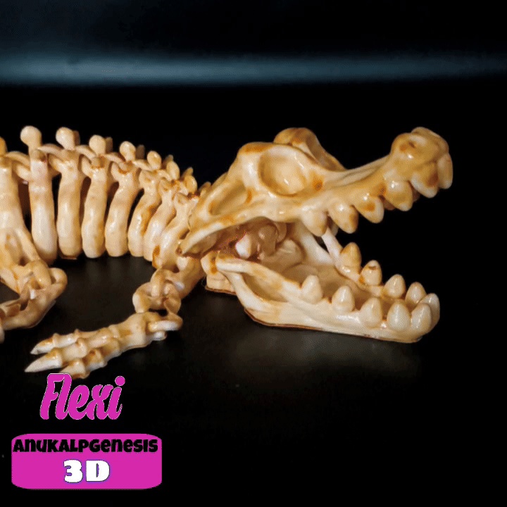 Flexi Skeleton Crocodile