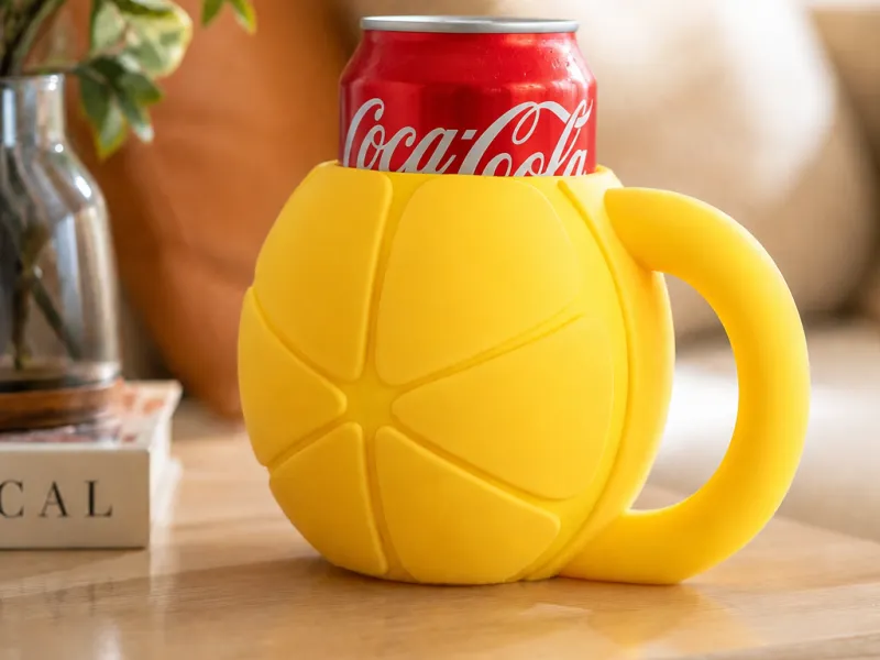 Lemon Soda Can Holder - Summer Decor - Drink Holder