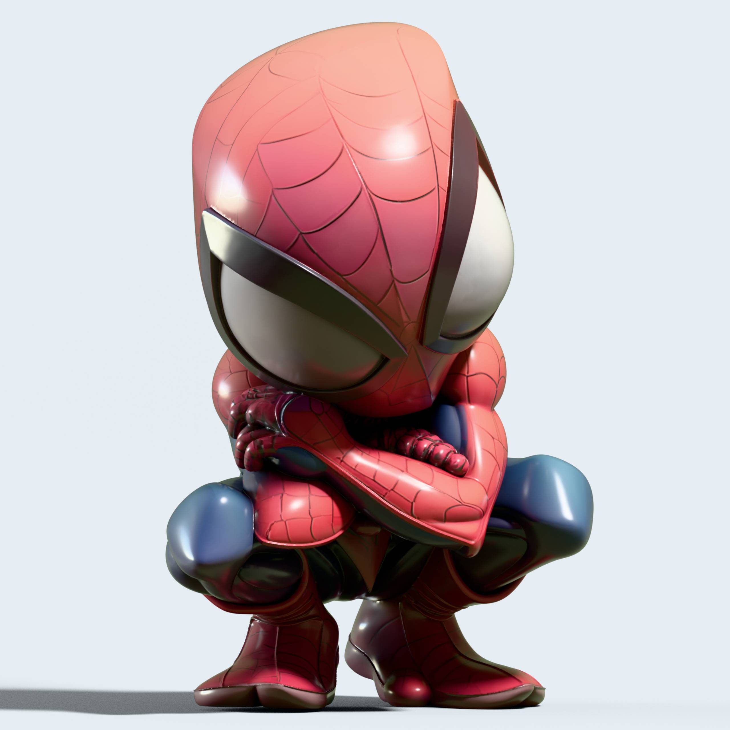 3D Printer Files | 3MF File | Spider Man Chibi Fan Art STL | Creality Cloud