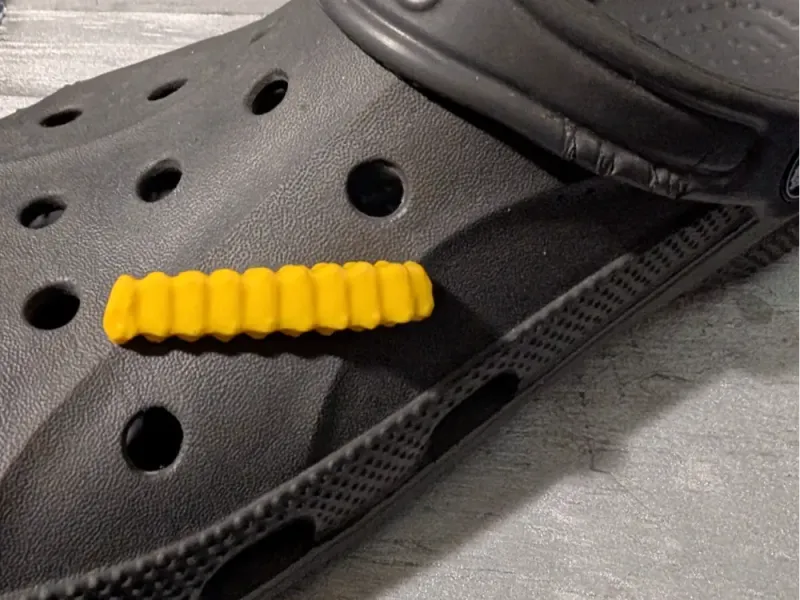 French Fry Croc Charm