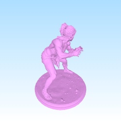 Topless wrestler girl roman arena