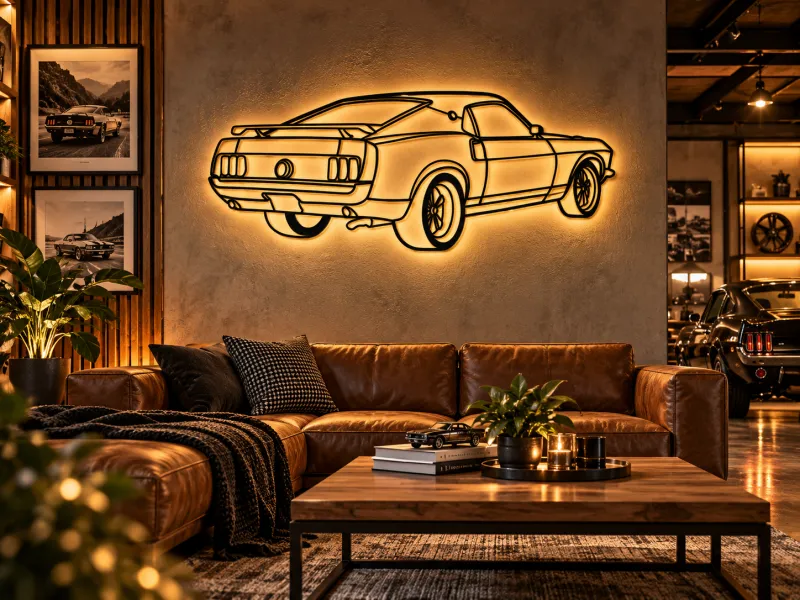 WallArt Ford Mustang Mach 1 1969