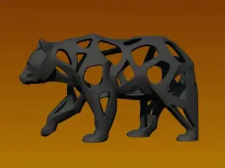 Bear - Voronoi - Art