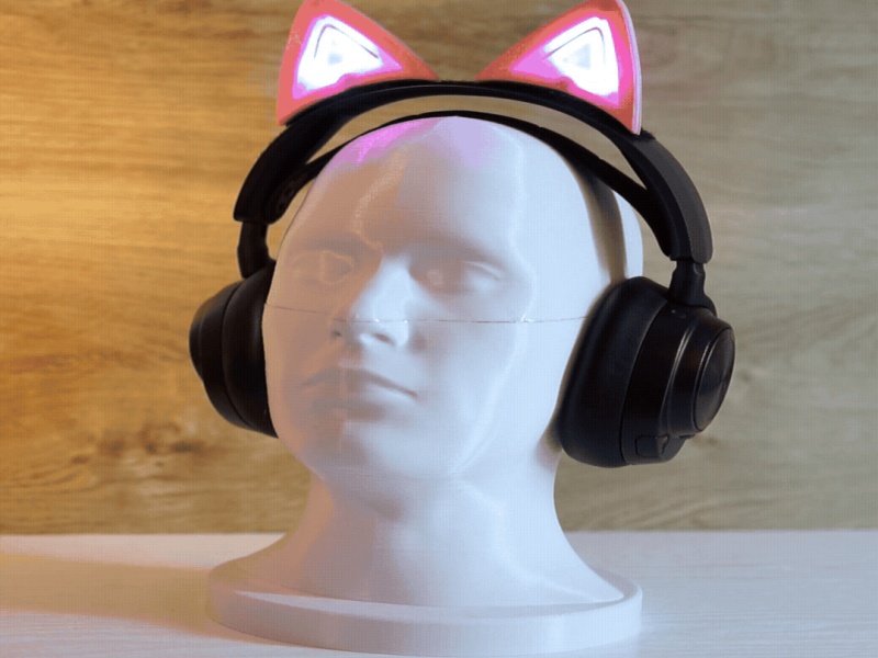 Orecchie da gatto per cuffie con cover magnetiche intercambiabili