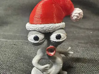 3 – Christmas Number Three in Santa's Hat Figurine