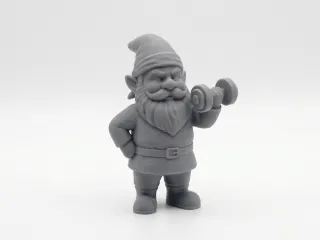 Workout garden gnome