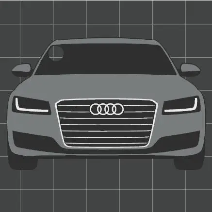 Autoschlüsselanhänger - Audi A8 (Gen. D4)