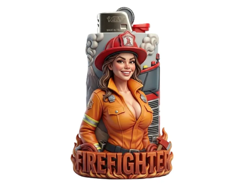 Case for lighter BIC J6 Firefighter