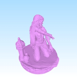 Topless belly dancer model anatomic