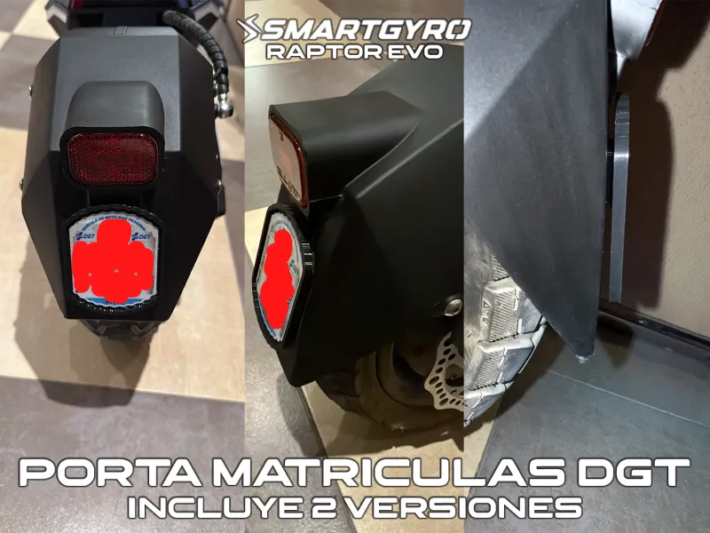Porta Matriculas SmartGyro Raptor Evo