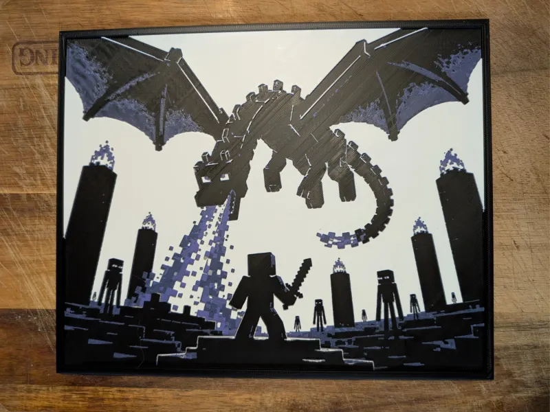 Enderdragon Battle Scene Hueforge